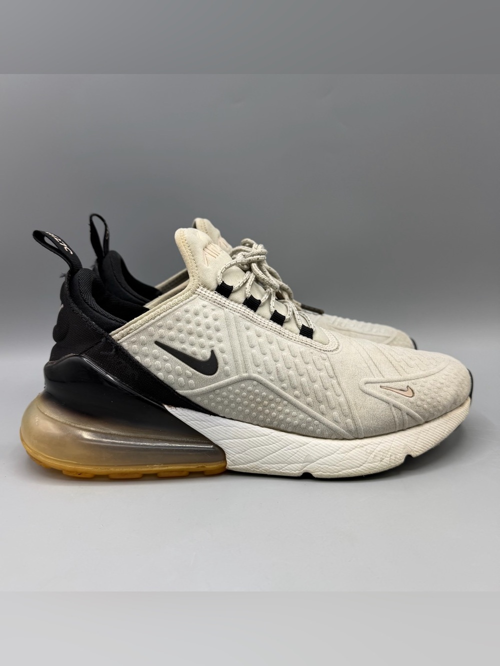 Nike Air Max 270 SE Women Size 9 AR0499-002 White Black Running Shoes Sneakers